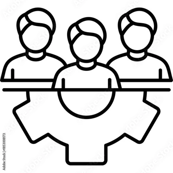 Fototapeta Workforce Icon