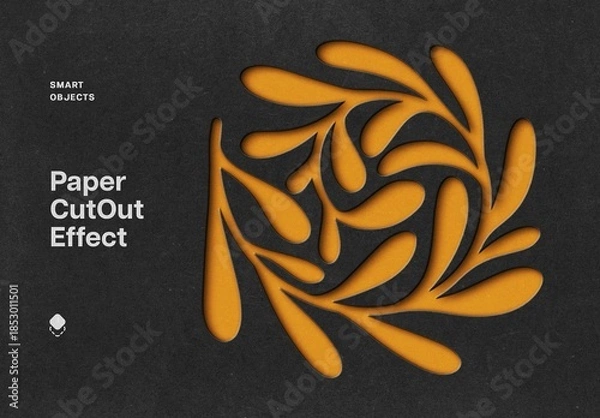 Obraz Cutout Paper Effect Mockup
