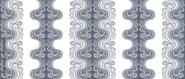 Obraz Seamless pattern of lace stripes. Vector illustration.