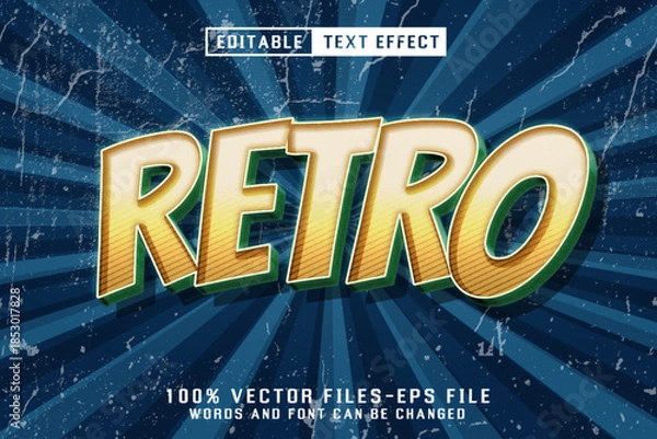 Obraz Retro Editable Text Effect
