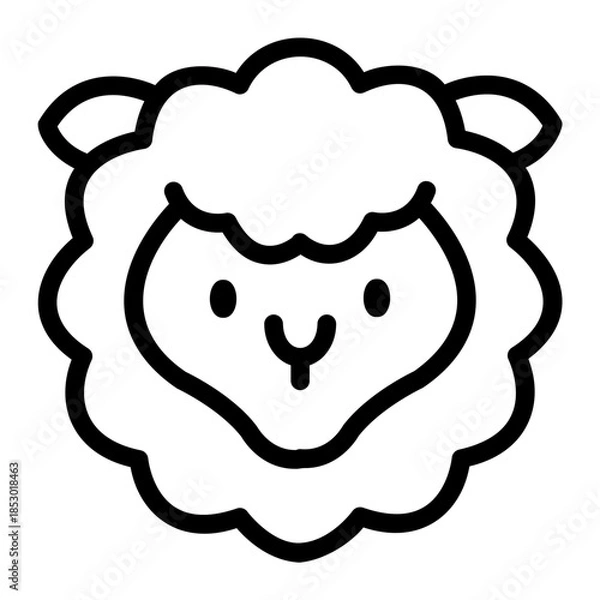 Obraz sheep icon