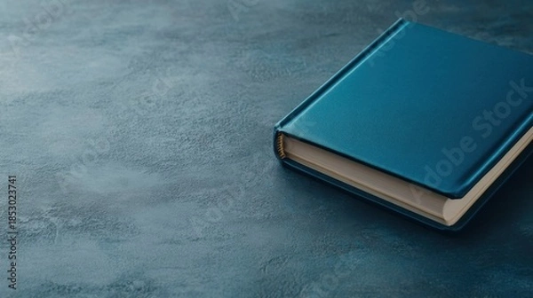 Obraz Elegant Blue Book on a Textured Surface for Academic and Creative Use