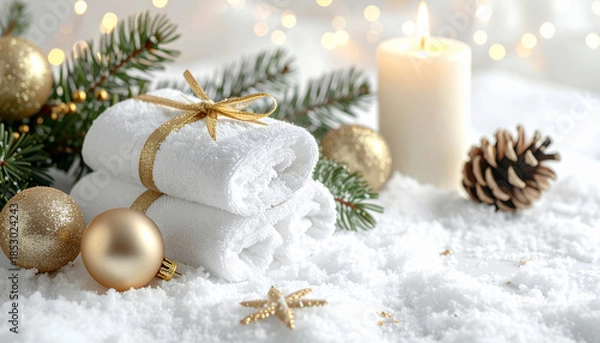 Obraz Winter Spa Christmas Decoration