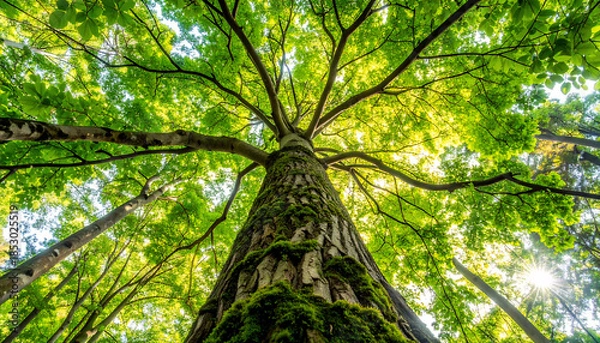 Obraz Sunlit Forest Canopy