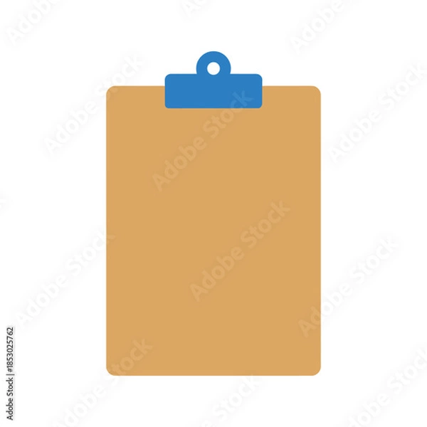 Obraz Clipboard icon flat design illustration
