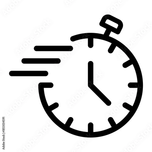 Obraz Speed time line icon