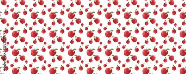 Obraz Apples Seamless Pattern 008 - 1