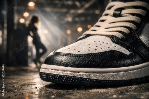 Obraz Black And White Leather Sneaker