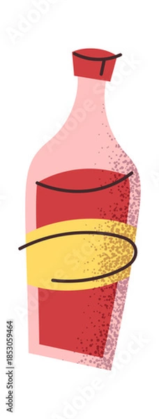 Obraz Bottle of red tomato ketchup