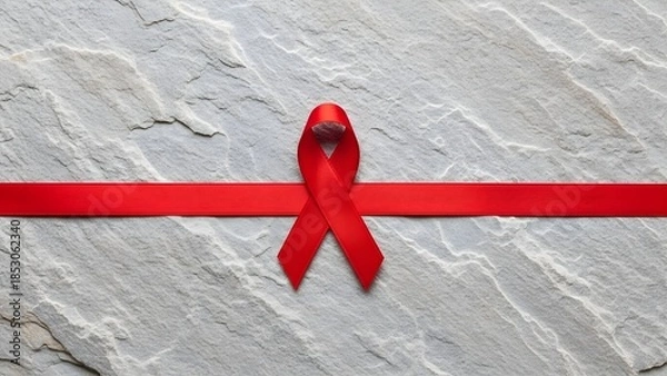 Obraz Red Ribbon AIDS Awareness