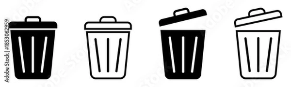 Obraz Trash bin icon