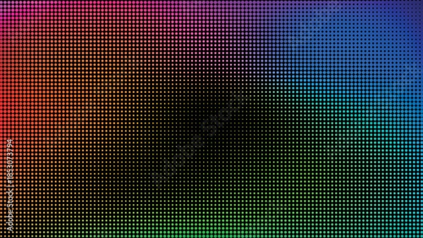 Fototapeta Colorful Halftone Dot Background with Rainbow Gradient Effect