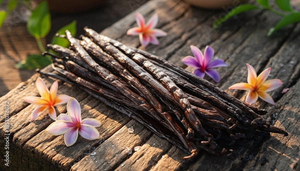 Obraz Premium Tahitian vanilla beans