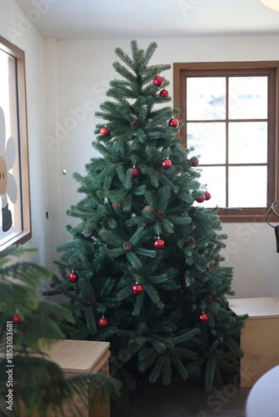 Obraz decorated christmas tree