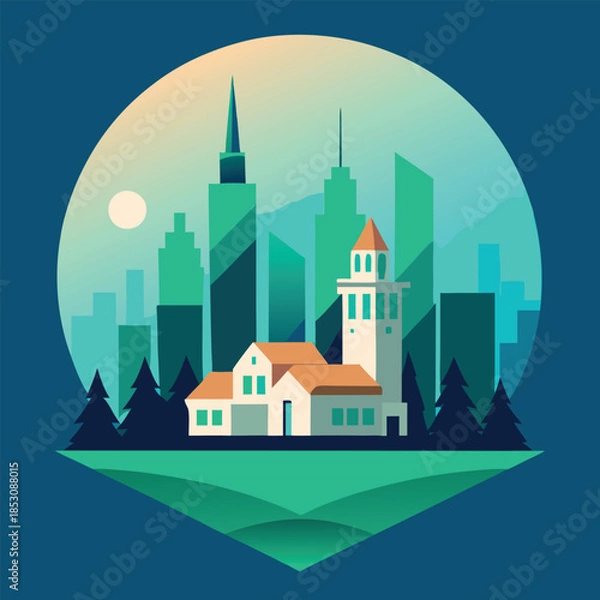 Fototapeta A stylized-modern-artistic-image 