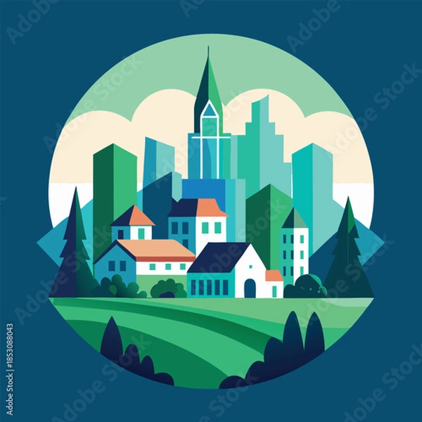 Fototapeta A stylized-modern-artistic-image 