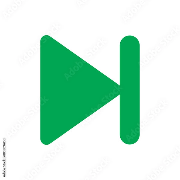 Fototapeta Skip Icon – Forward Navigation Media Control Symbol