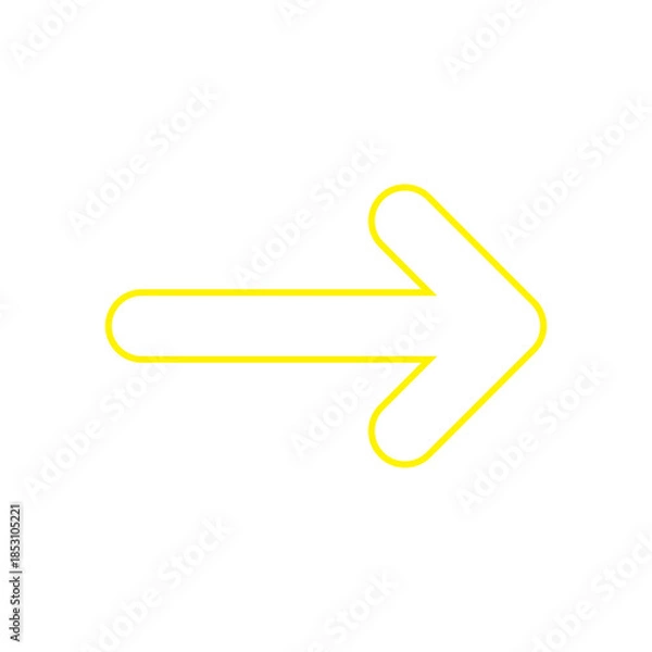 Obraz Right Arrow Icon – Forward Navigation Direction Symbol