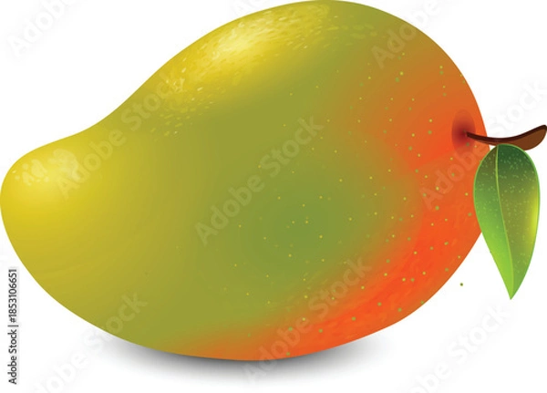 Obraz mango on a white background