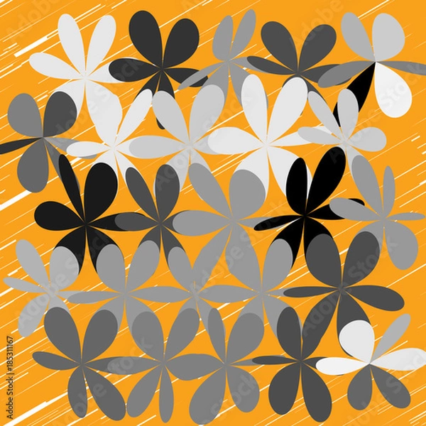 Fototapeta  Abstract Whimsical Flower Background
