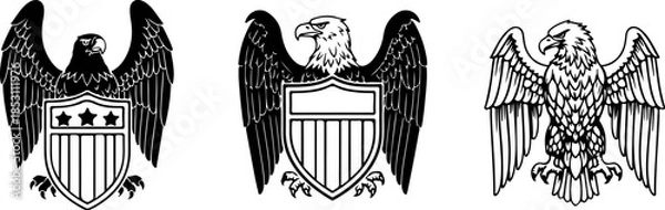 Obraz Freedom Eagle Emblem Vector Illustration