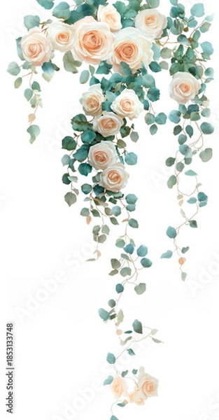 Obraz rasas blancas decorativas