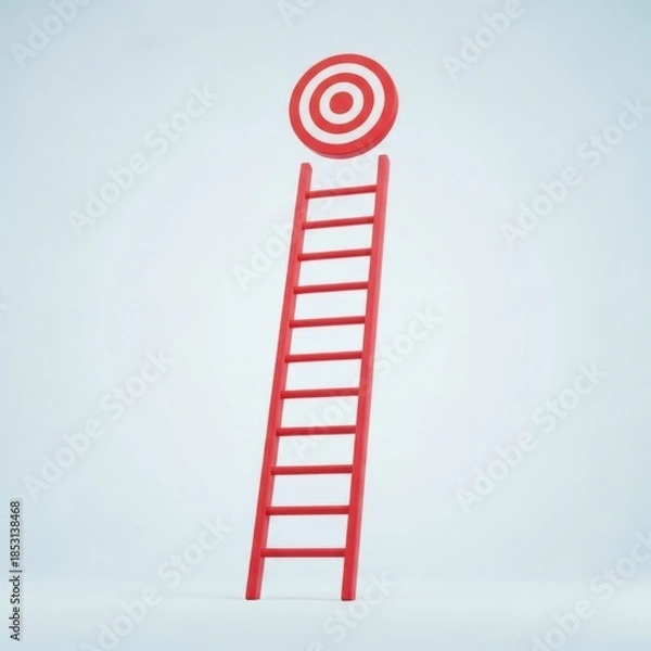 Obraz Ladder reaching for target