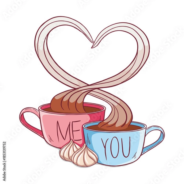 Obraz Sweet Coffee Love for Two