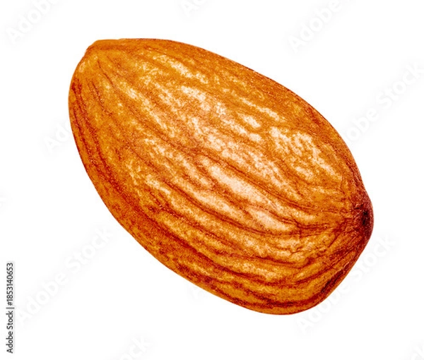 Obraz Single roasted almond nut with textured skin