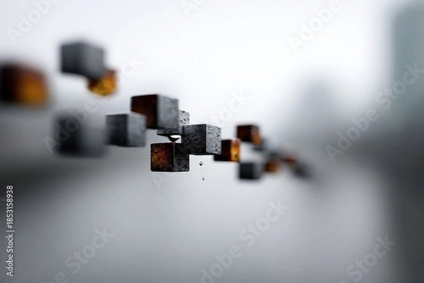 Fototapeta Machine learning data structure in a simple visual representation