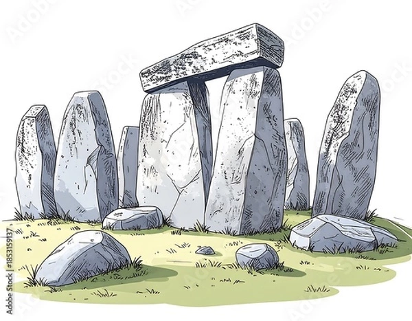 Obraz Stone circle illustration