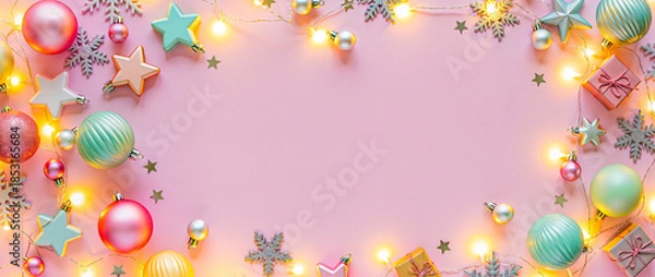 Obraz christmas background with lights