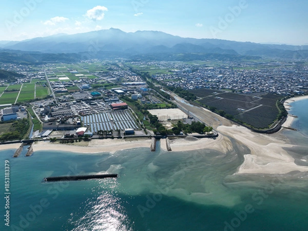 Obraz 愛媛県松山市　モンチッチ海岸周辺の風景