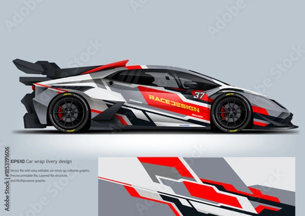 Obraz Car wrap livery design