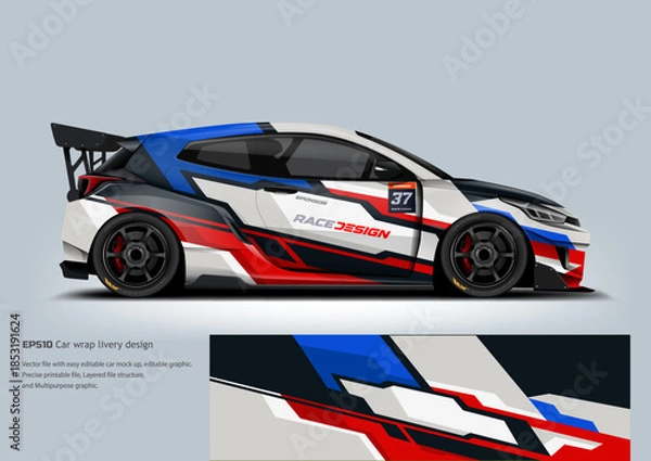 Obraz Car wrap livery design