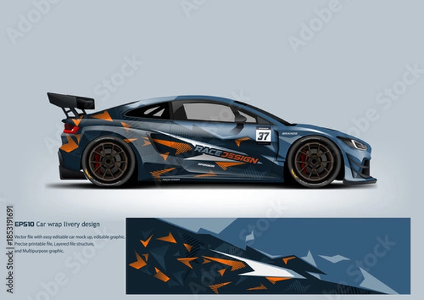 Obraz Car wrap livery design