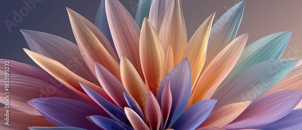 Obraz Vibrant Petals in Gradient Bloom