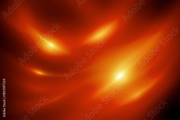 Obraz Abstract glowing light waves on dark background