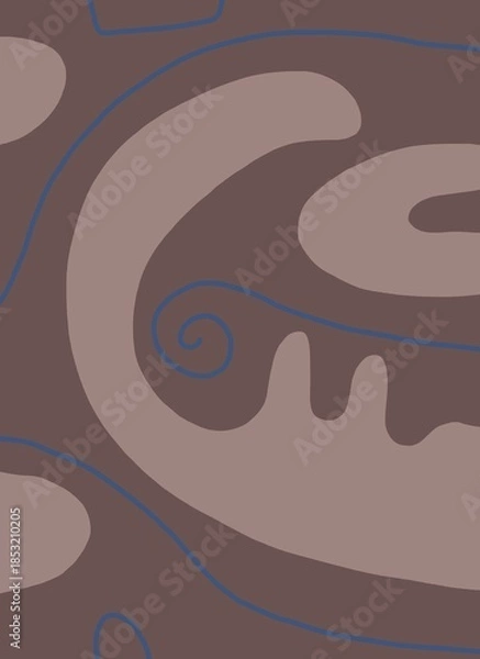 Obraz Abstract image for printing. Picture for modern interiors. The picture is painted by hand on a tablet.