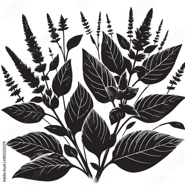 Obraz leave silhouette