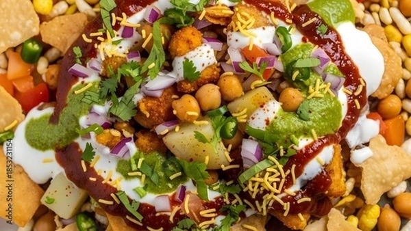 Fototapeta Chaat close-up.