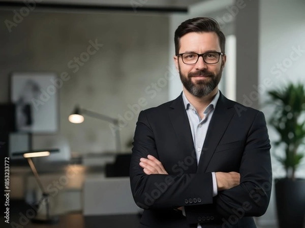 Obraz Professional man in office setting