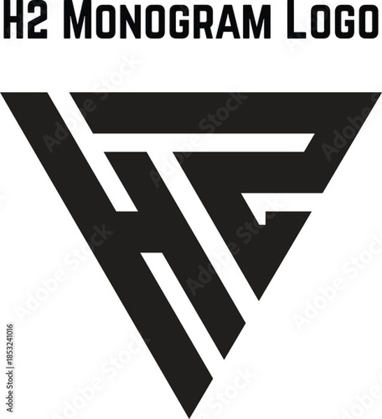 Obraz H2 Monogrsm Logo Design 