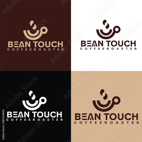 Obraz vector set of coffee beans