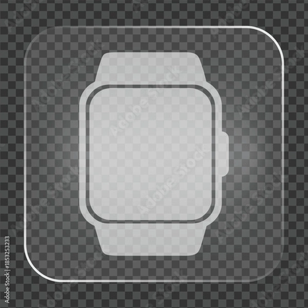 Obraz Smartwatch Icon Isolated Vector Illustration Technology Device