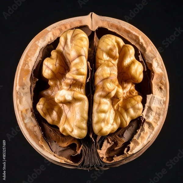 Obraz Walnut halves in shell
