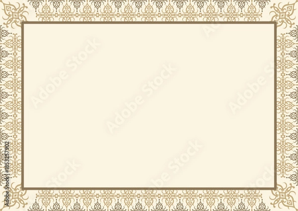 Obraz Blank certificate design template 