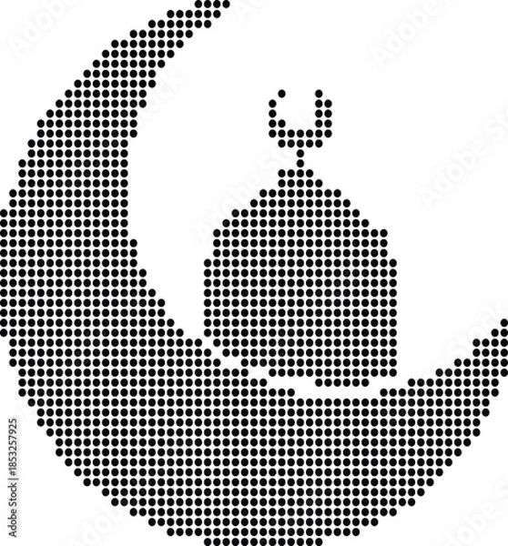 Obraz Simple Crescent Moon Design