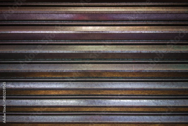 Obraz silver metal curtains