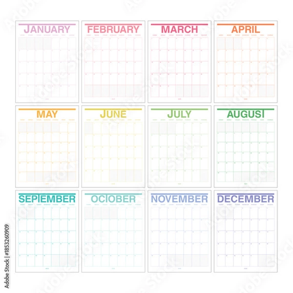 Fototapeta CALENDAR 2026